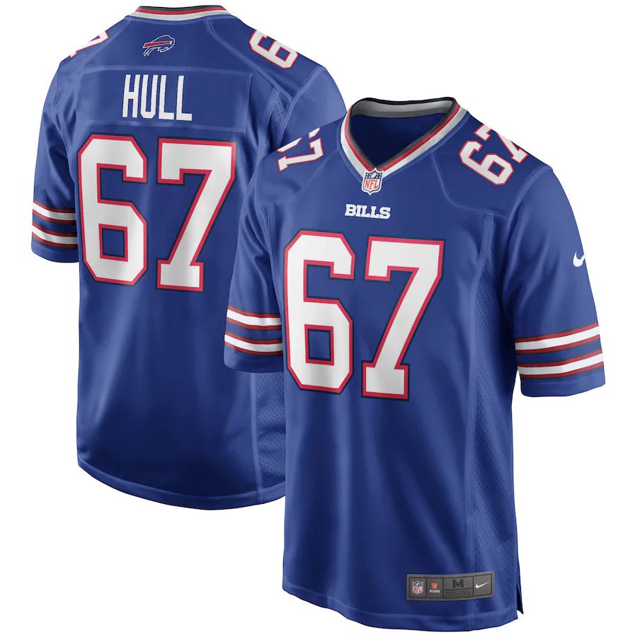 Men Buffalo Bills #67 Kent Hull Nike Royal Game Retired Player NFL Jersey